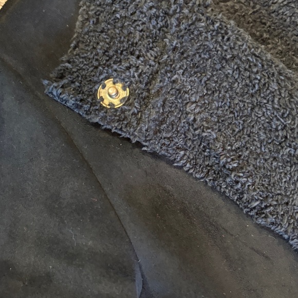 Larry Levine Elegant Black Teddy Coat - Picture 5 of 11